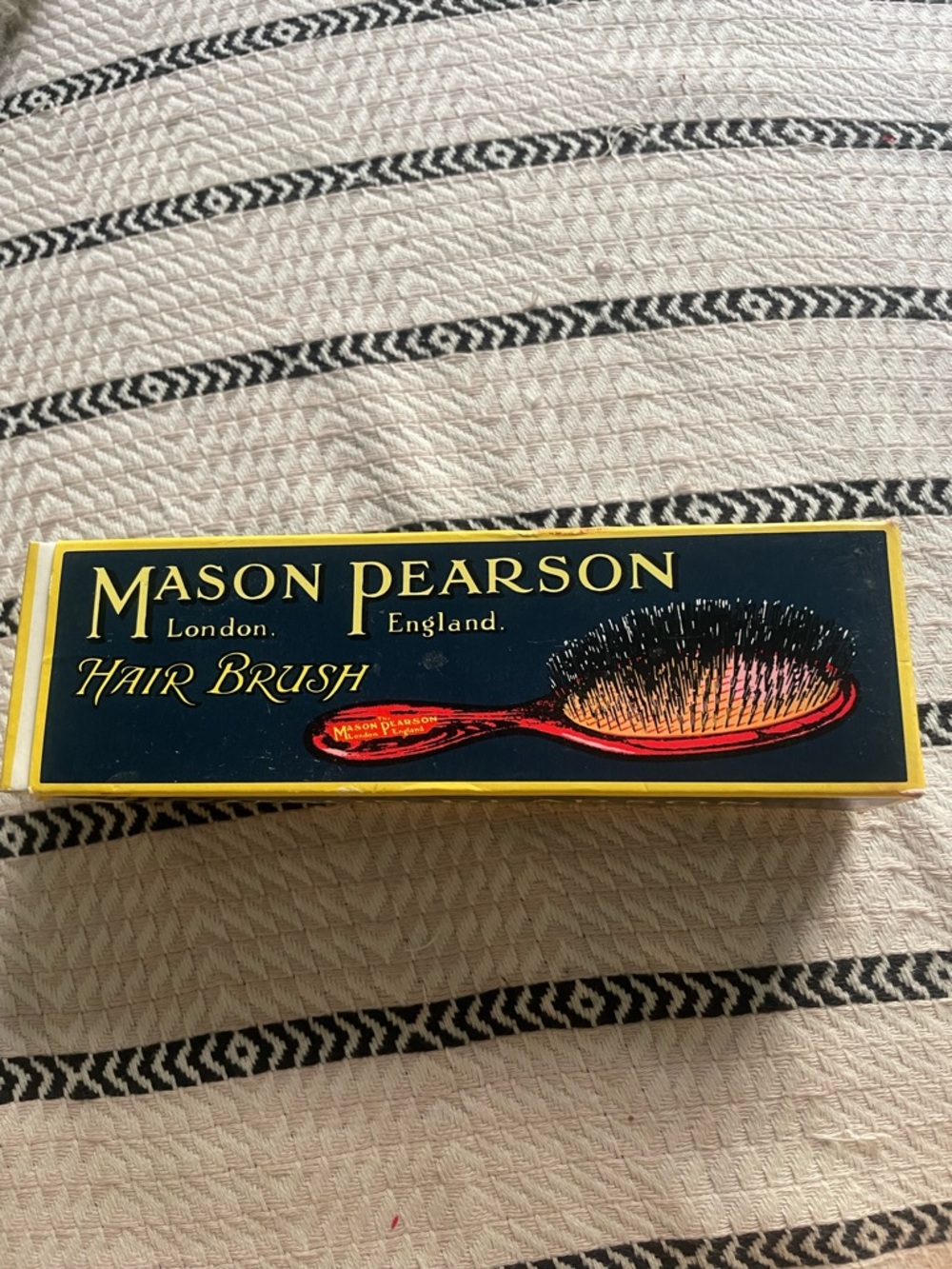 Pearson Women’s Hair Brush - Black & Red Pocket-Sensitive